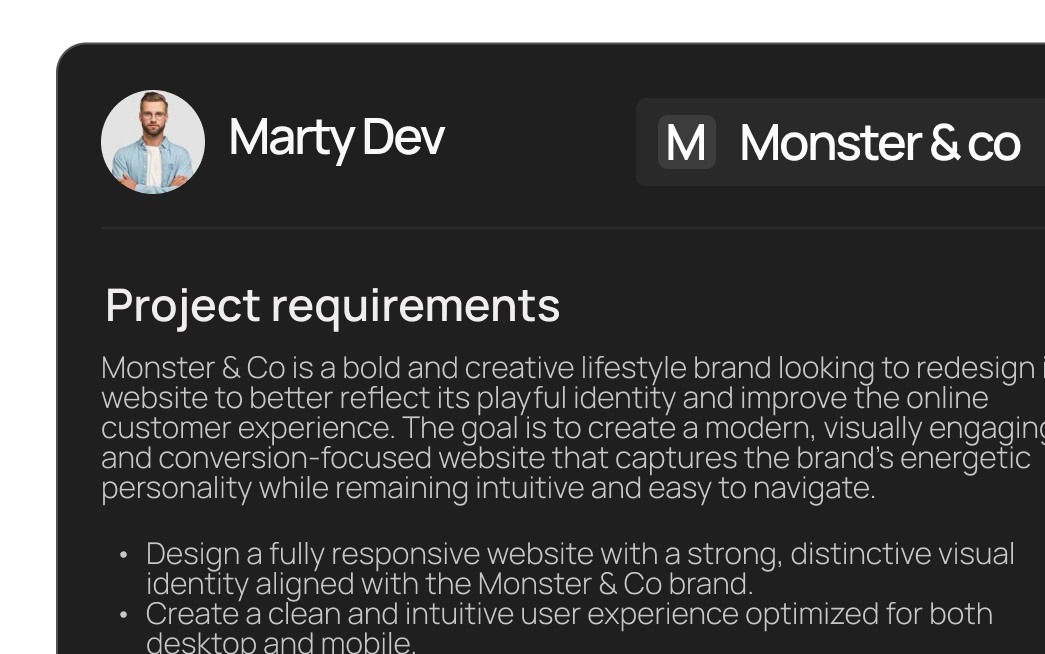 Deliver work in polished client spaces