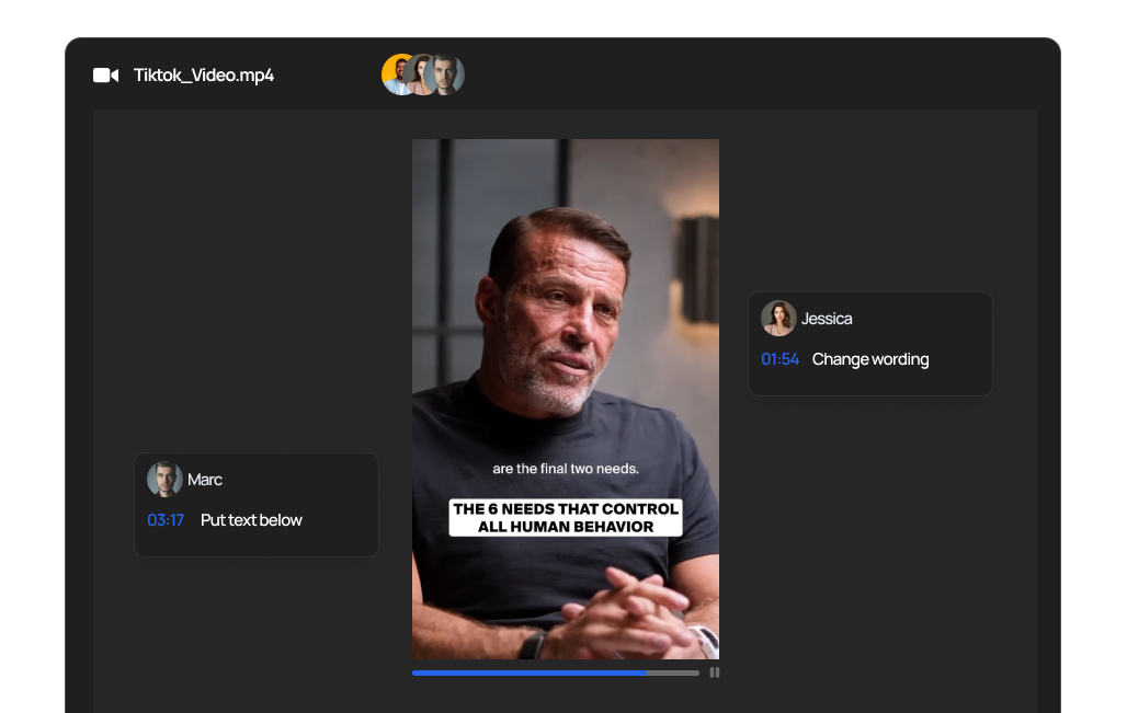 Comment exactly where it matters in video