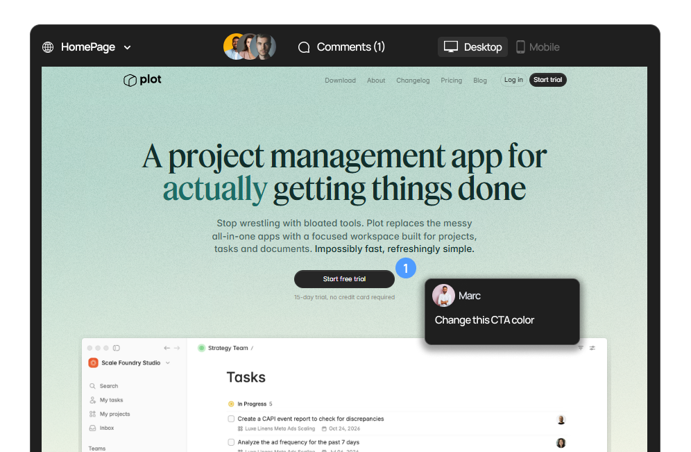 Review websites as visual snapshots